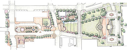 Architect's rendering of Pack Square renovation