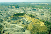 Mountaintop removal site