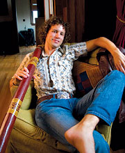 Didgeridoo player John Vorus